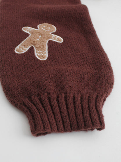 Pull Motif Bonhomme Pain d’Épices